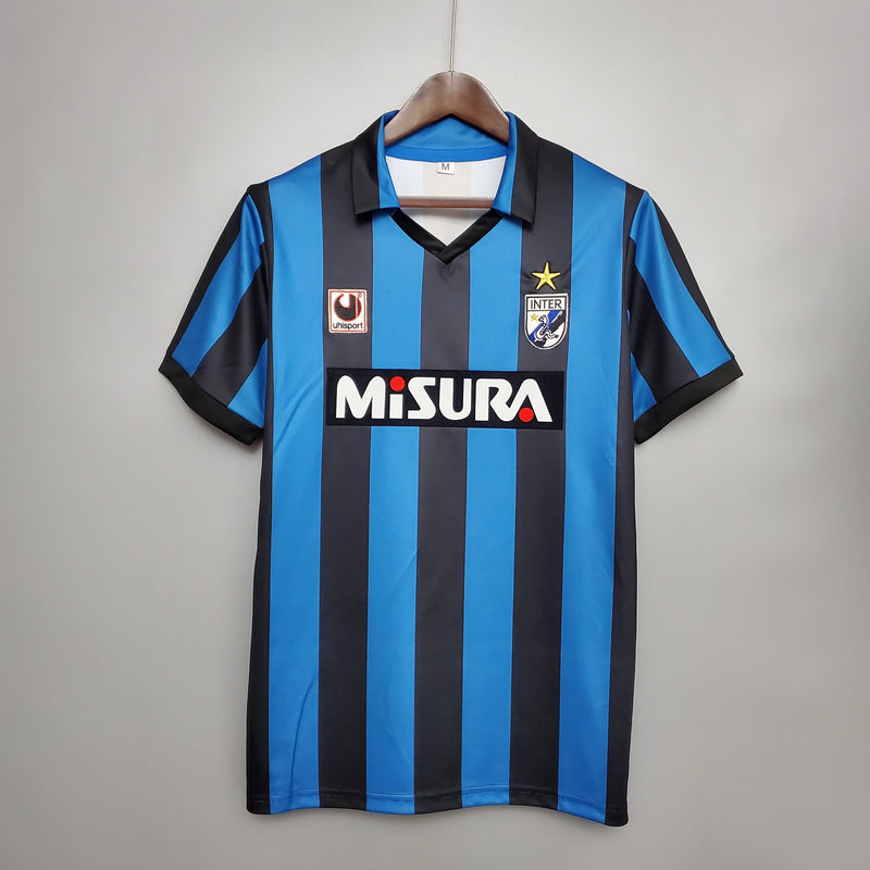 Camisa Inter de Milão Titular 88/90 - Versão Retro - JM sports 