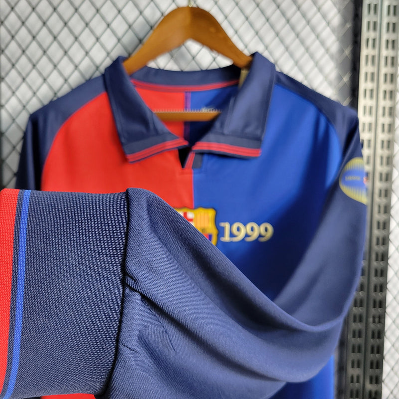 Camisa Barcelona Edição Comemorativa 100 Anos - Versão Retro Manga Comprida - JM sports 