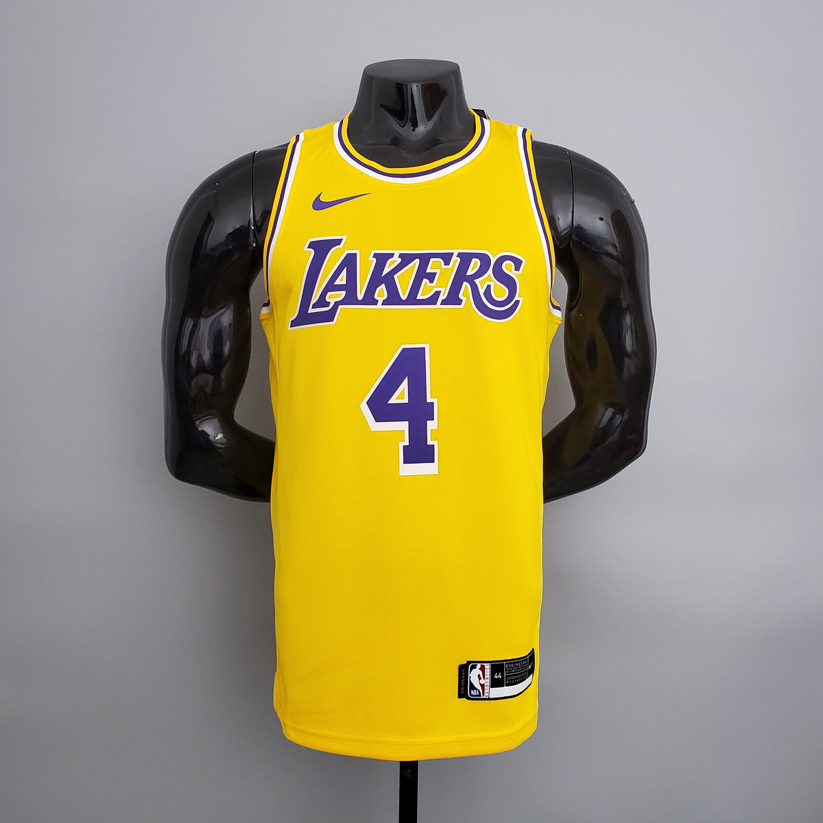 Camisa NBA Lakers #4 Rondo Crew Neck Yellow - 23/24 - JM sports 