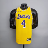 Camisa NBA Lakers #4 Rondo Crew Neck Yellow - 23/24 - JM sports 