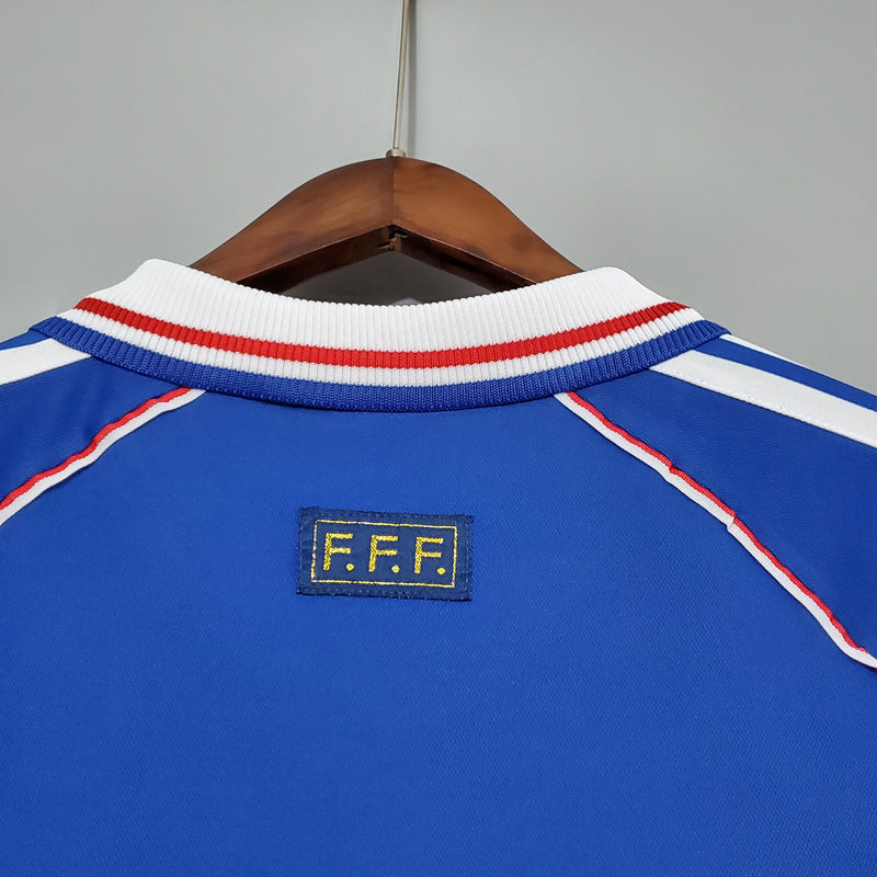 Camisa França Titular 1998 - Versão Retro - JM sports 