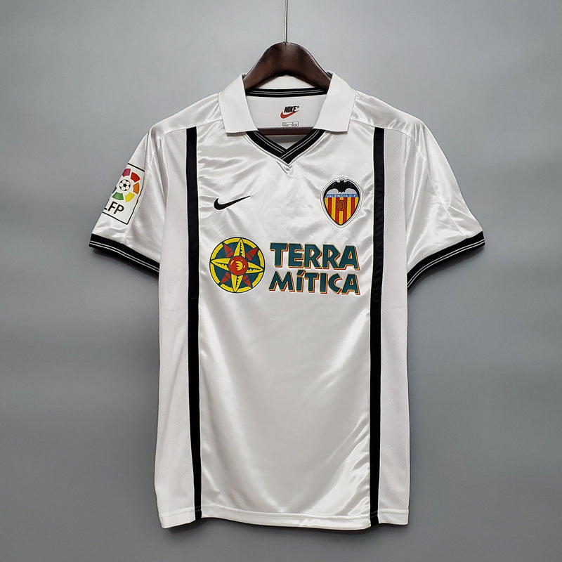 Camisa Valencia Titular 01/02 - Versão Retro - JM sports 