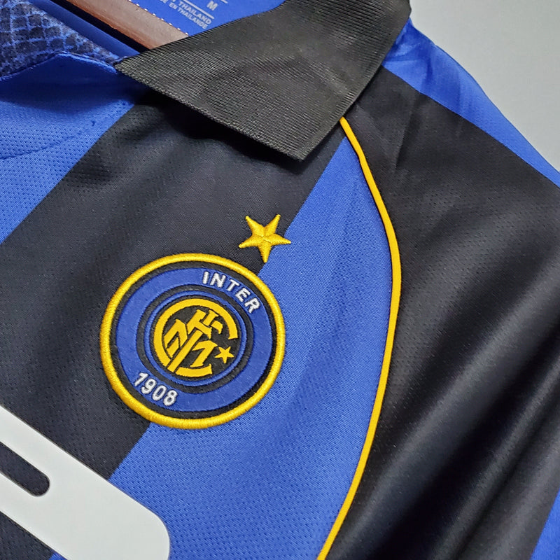 Camisa Inter de Milão Titular 01/02 - Versão Retro - JM sports 