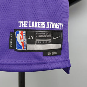 Camisa NBA Lakers #23 James City Edition Purple - 23/24