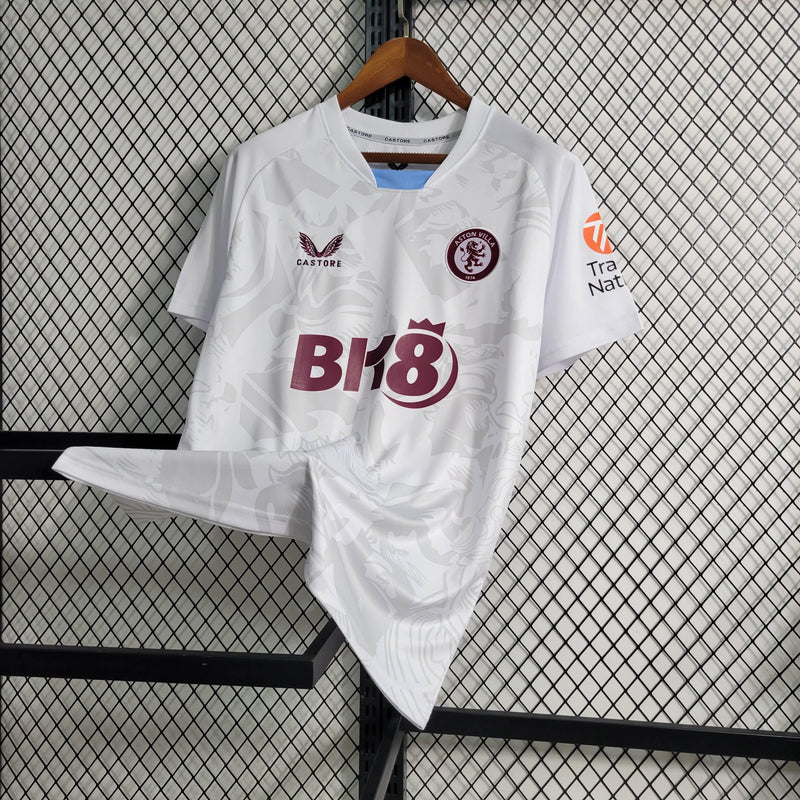 Camisa Aston Villa Away 23/24 Castore Torcedor Masculina - Lançamento - JM sports 