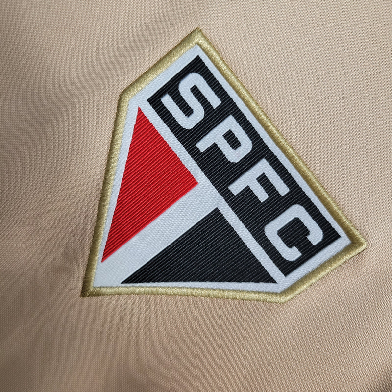 Jaqueta Corta Vento São Paulo Bege 23/24 - JM sports 