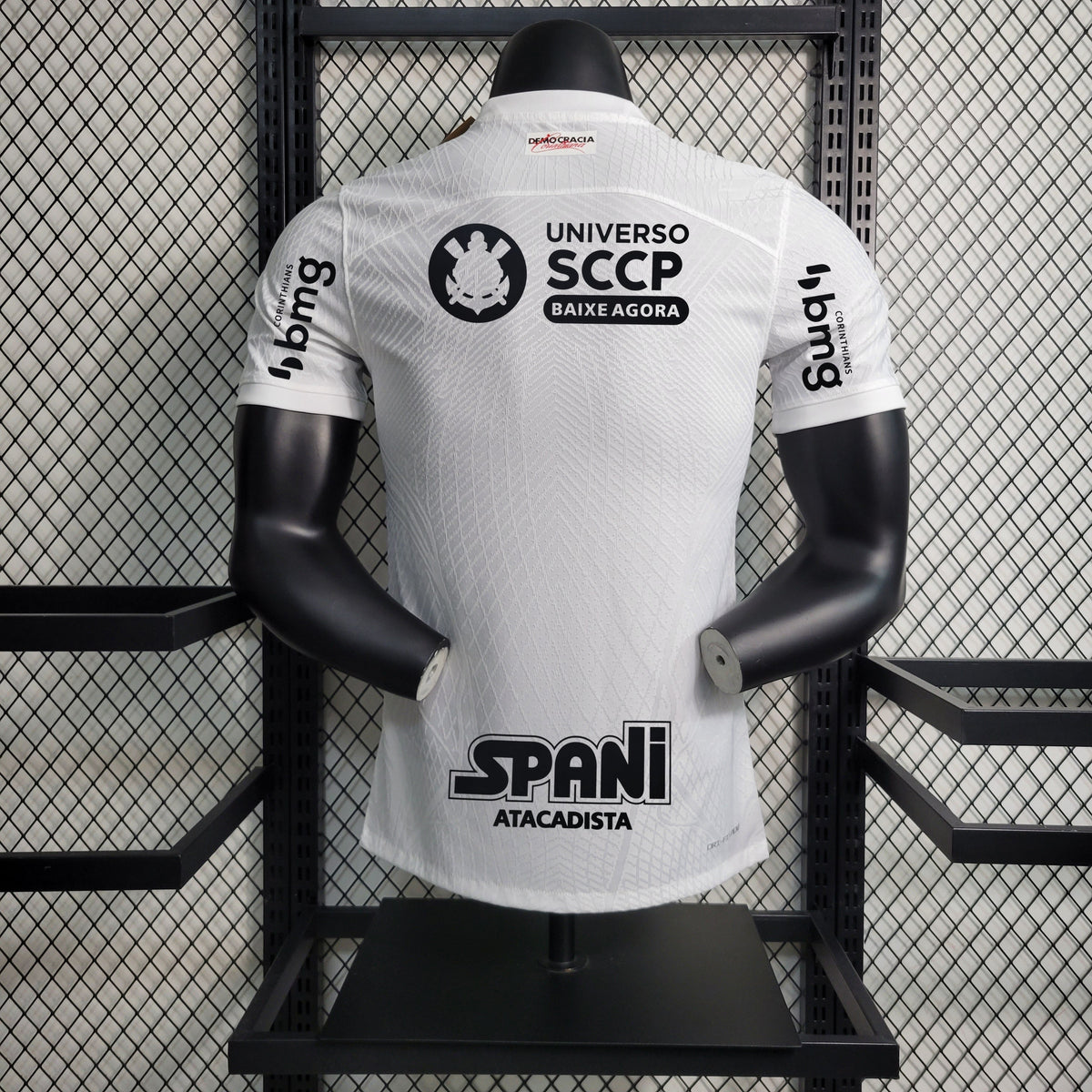 Camisa Corinthians Home 23/24 Nike Jogador Masculina + Patrocínio - JM sports 