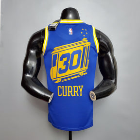 Camisa NBA Golden State Warriors #30 Curry - Train Blue