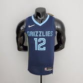 Camisa NBA Memphis Grizzlies #12 Morant - 75° Aniversário Blue - JM sports 