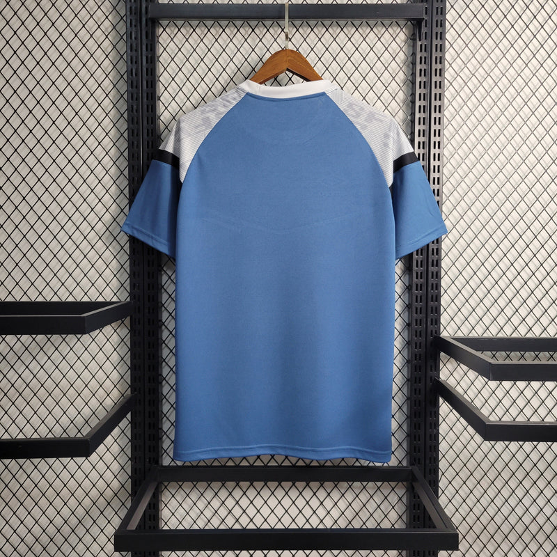Camisa Santos Treino 23/24 - Umbro Torcedor Masculina - Branca e Azul - JM sports 
