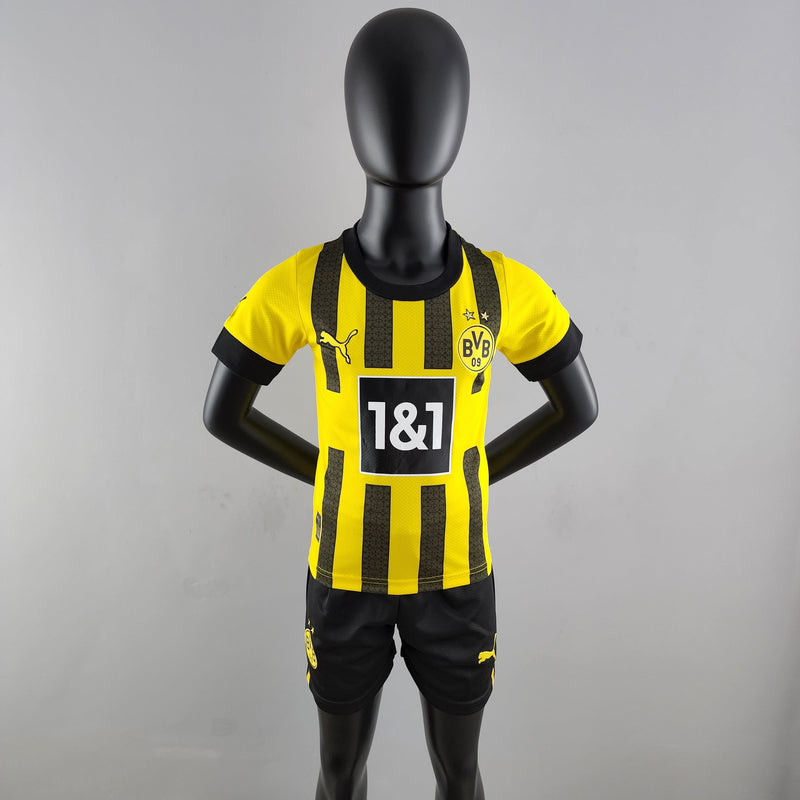 Kit Infantil Borussia Dortmund Titular 22/23 - JM sports 