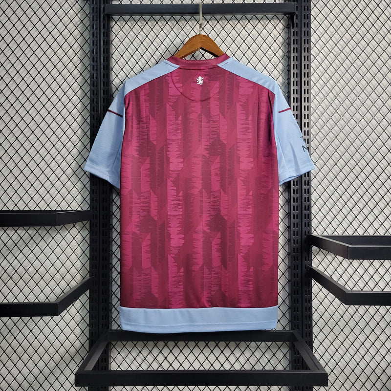 Camisa Aston Villa Home 23/24 Castore Torcedor Masculina - Lançamento - JM sports 
