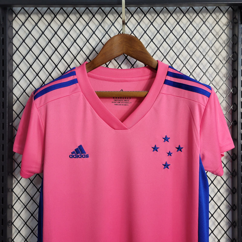 Camisa Cruzeiro Edição Especial Rosa 22/23 - Versão Feminina - JM sports 