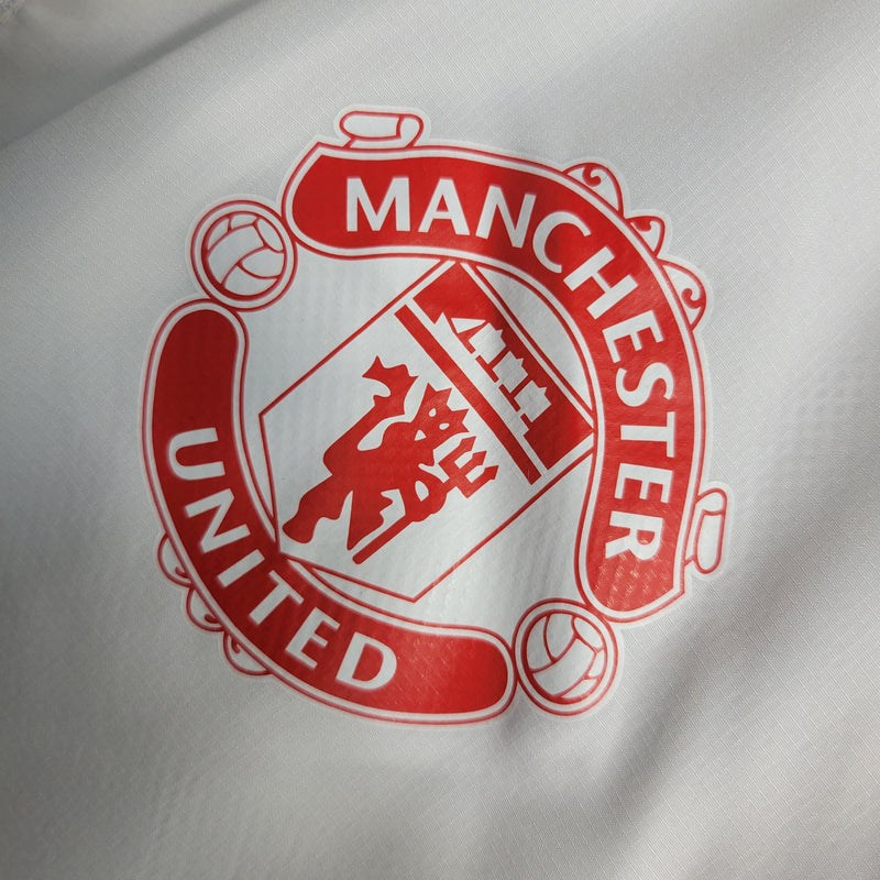 Jaqueta Corta Vento Manchester United 23/24 - Branca - JM sports 