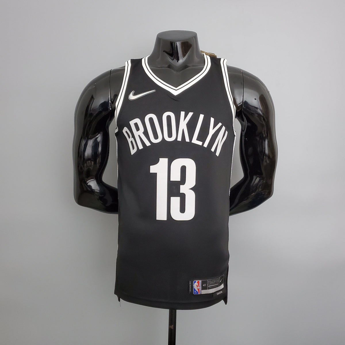 Camisa NBA Brooklyn Nets #13 Harden - 75° Aniversário Black - JM sports 