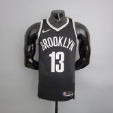 Camisa NBA Brooklyn Nets #13 Harden - 75° Aniversário Black - JM sports 