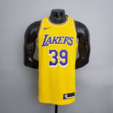 Camisa NBA Lakers #39 Howard Crew Neck Yellow - 23/24 - JM sports 