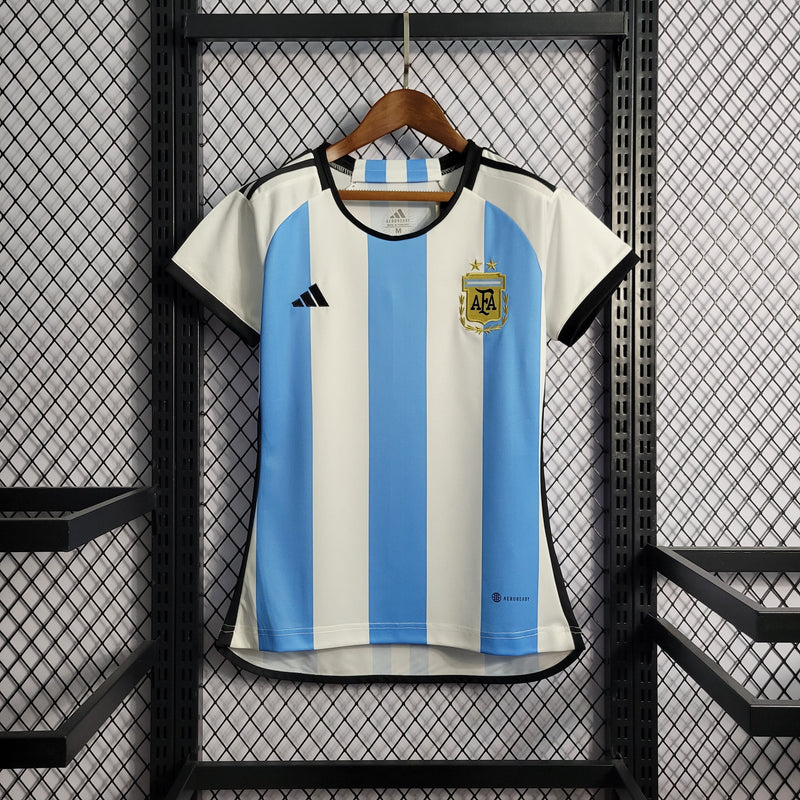 Camisa Argentina Titular 22/23 - Versão Feminina - JM sports 
