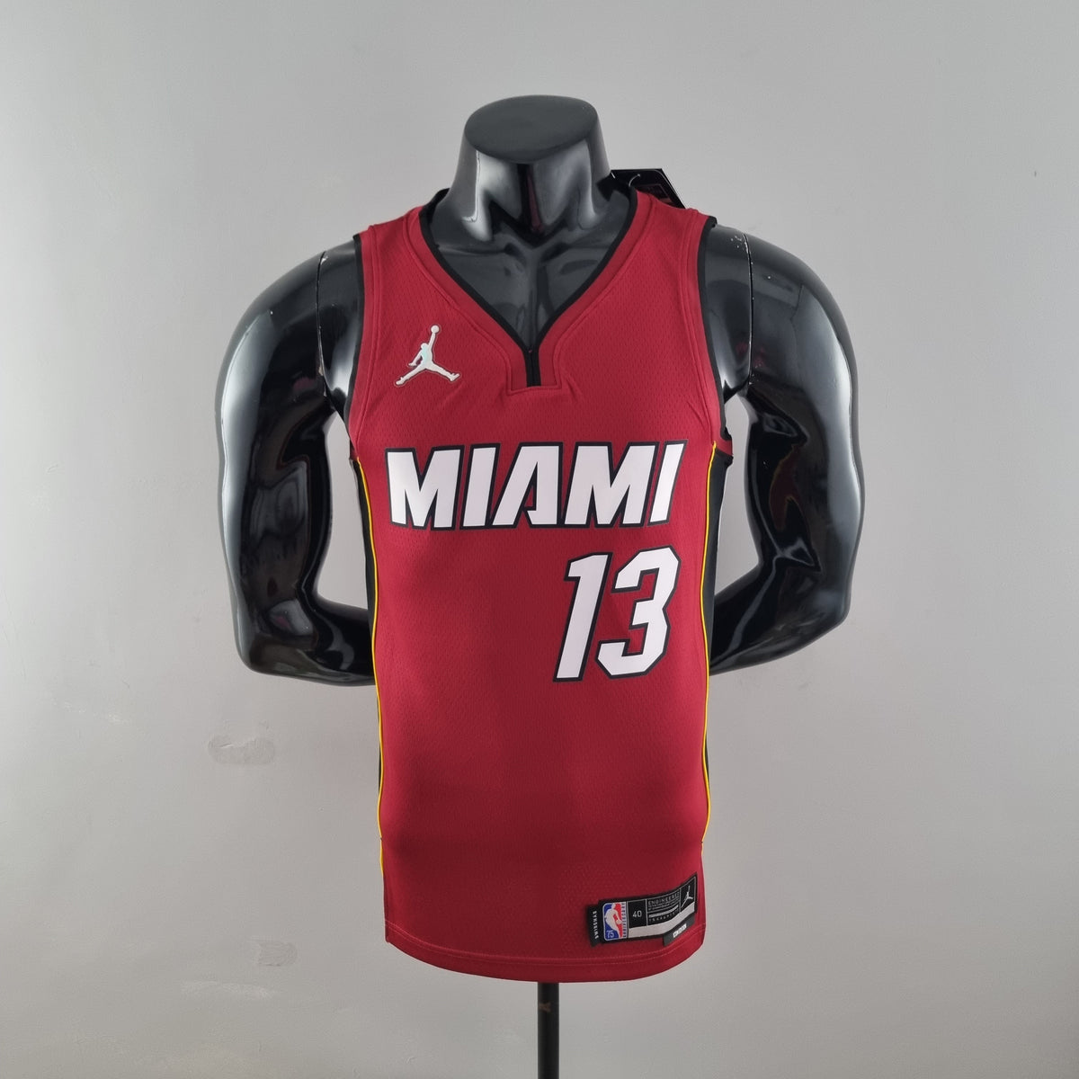 Camisa NBA Miami Heat #13 Adebayo - 75° Aniversário Red - JM sports 