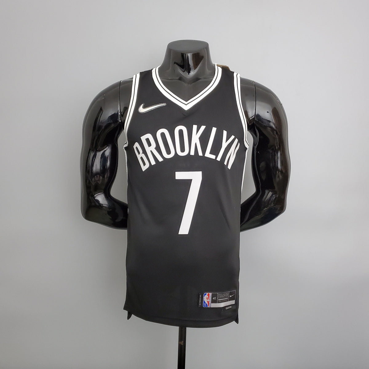 Camisa NBA Brooklyn Nets #7 Durant - 75° Aniversário Black - JM sports 