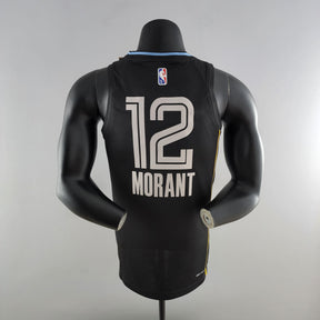 Camisa NBA Memphis Grizzlies #12 Morant - Honor Edition Black
