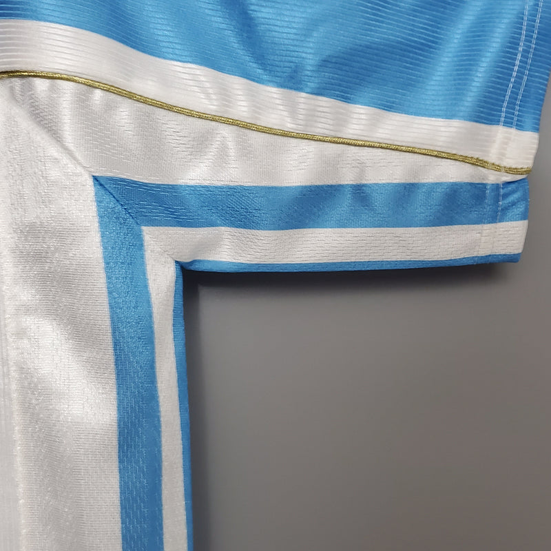 Camisa Argentina Titular 1998 - Versão Retro - JM sports 