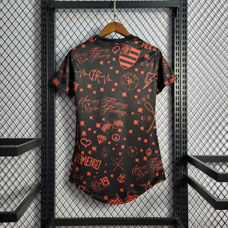 Camisa Flamengo Pré Jogo 22/23 - Versão Feminina - JM sports 