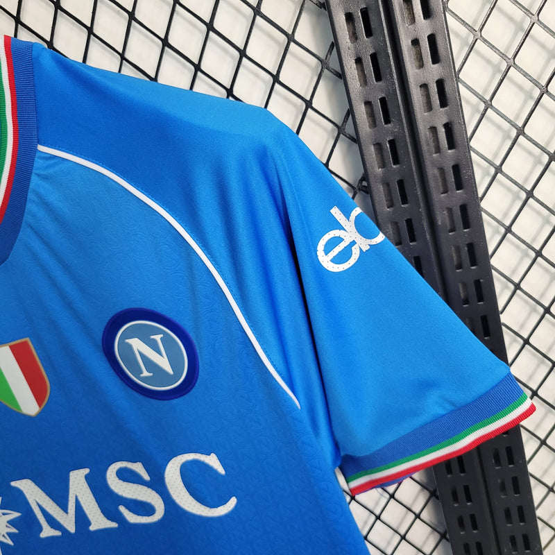 Camisa Napoli Home 23/24 EA7 Torcedor Masculina - JM sports 