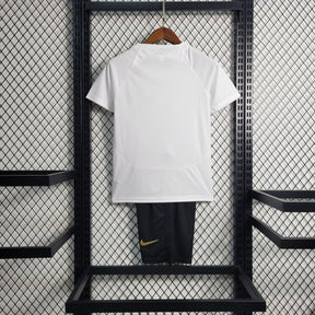 Kit Infantil Corinthians Treino 23/24 - Branco - JM sports 