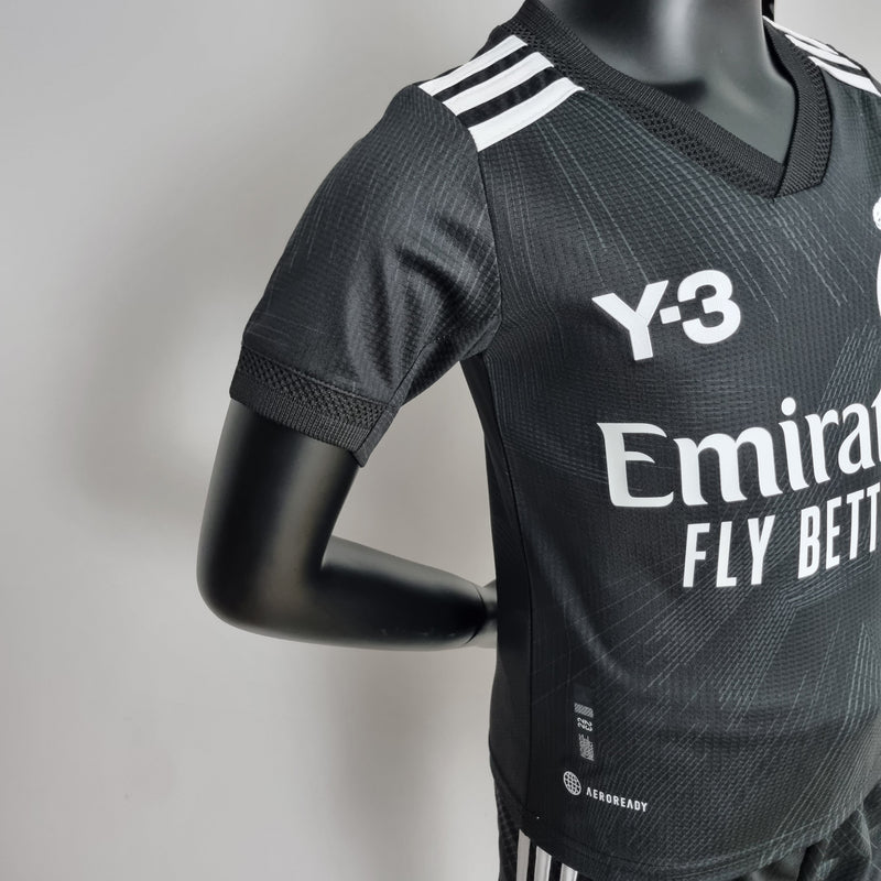Kit Infantil Real Madrid Edição Especial Y3 Preta 22/23 - JM sports 
