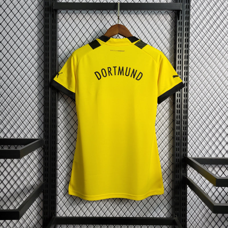 Camisa Borussia Dortmund Titular 22/23 - Versão Feminina - JM sports 