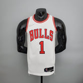 Camisa NBA Chicago Bulls #1 Rose - 75° Aniversário White - JM sports 