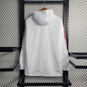 Jaqueta Corta Vento Manchester United 23/24 - Branca - JM sports 