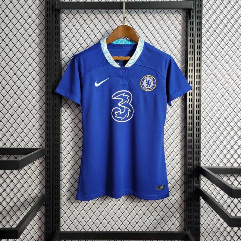 Camisa Chelsea Titular 22/23 - Versão Feminina - JM sports 