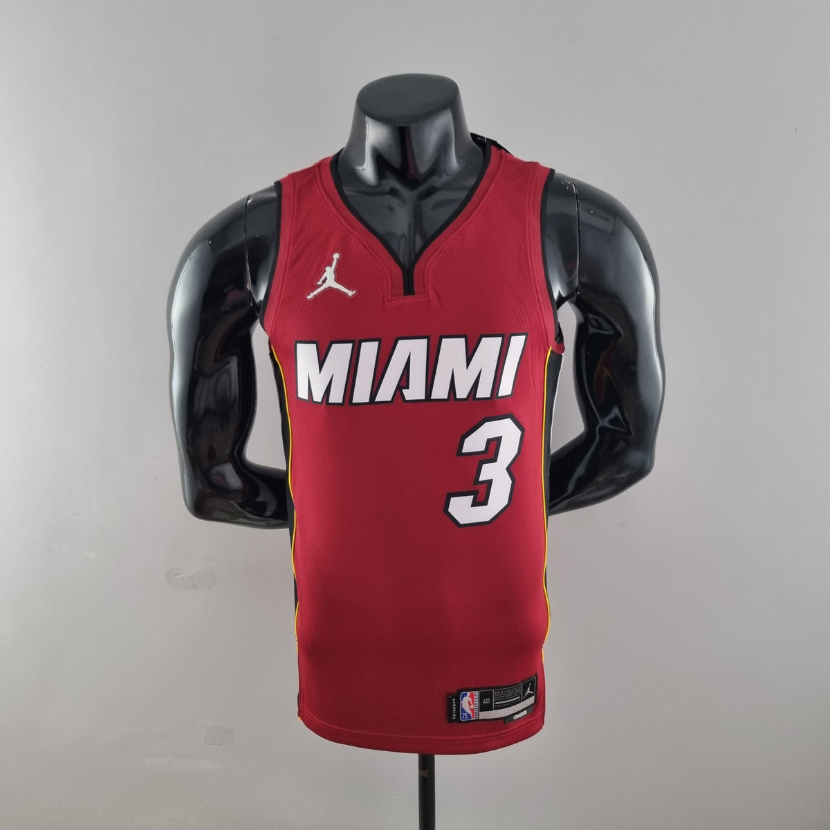 Camisa NBA Miami Heat #3 Wade - 75° Aniversário Red - JM sports 