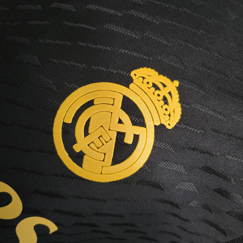 Camisa Real Madrid Away Preta III 23/24 - Versão Jogador Masculina - JM sports 