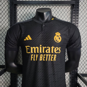 Camisa Real Madrid Away Preta III 23/24 - Versão Jogador Masculina - JM sports 