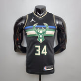 Camisa NBA Milwalkee Bucks #34 Antetokounmpo - Theme Black - JM sports 