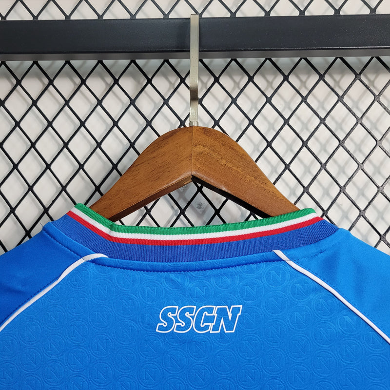 Camisa Napoli Home 23/24 EA7 Torcedor Masculina - JM sports 