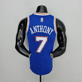 Camisa NBA NY Knicks #7 Anthony - 75° Aniversário Limited Blue