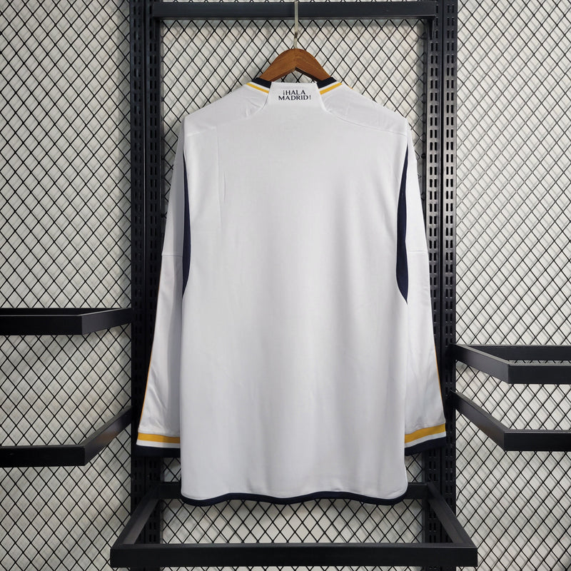 Camisa Real Madrid Home Manga comprida 23/24 - Adidas Torcedor Masculina - Torcedor - JM sports 