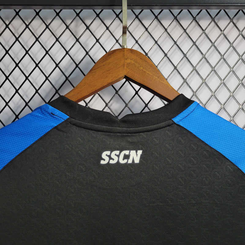 Camisa Napoli Treino Preta 22/23 - Versão Torcedor - JM sports 