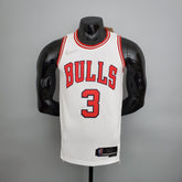 Camisa NBA Chicago Bulls #3 Wade - 75° Aniversário White - JM sports 