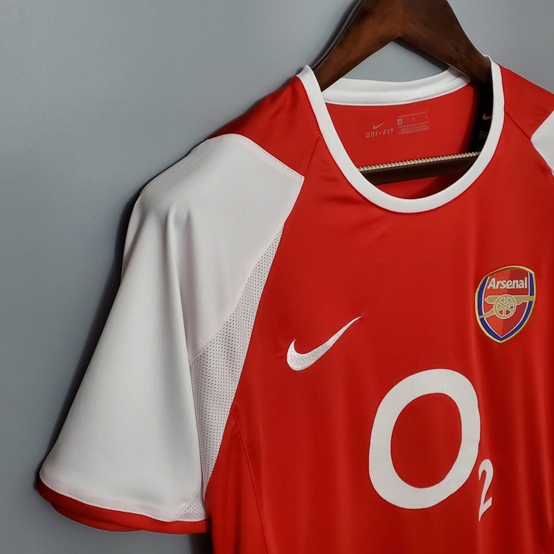 Camisa Arsenal Titular 02/04 - Versão Retro - JM sports 