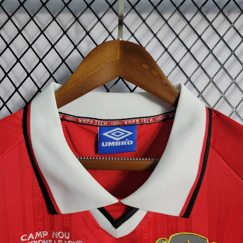 Camisa Manchester United Titular 1999 - Versão Retro - JM sports 