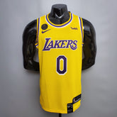 Camisa NBA Lakers #0 Kuzma Commemorative Yellow - 23/24 - JM sports 