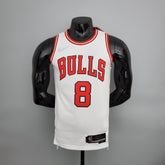Camisa NBA Chicago Bulls #8 LaVine - 75° Aniversário White - JM sports 