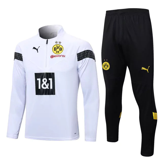Conjunto de Treino do Dortmund 22/23 Branco - JM sports 