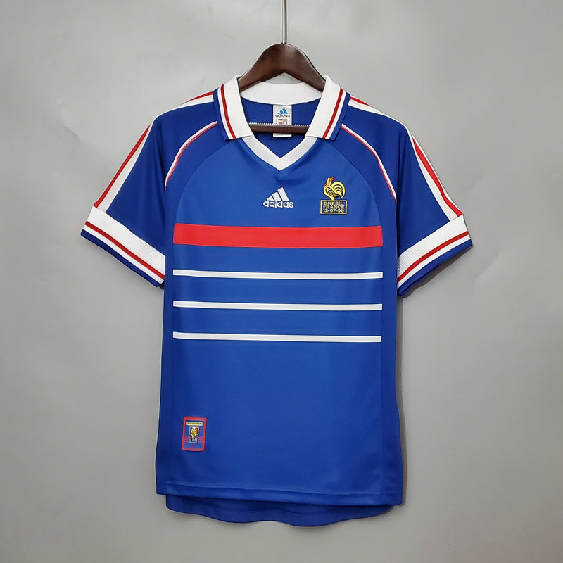 Camisa França Titular 1998 - Versão Retro - JM sports 