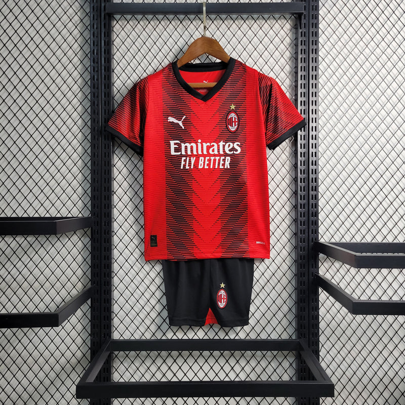 Kit Infantil AC Milan Home 23/24 - JM sports 